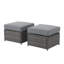 Pouf extérieur en osier Yoleth avec coussin-1376353309
