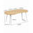 Versatile Extendable Table Suitable for Dining, Office, and Coffee Use with Metal Legs and MDF Top-1779685529-1779685533