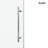 50-55" W X 60" H Frameless Single Sliding Shower Tub Door - Round Top Rail-120782787
