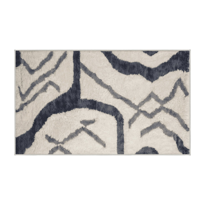 Machine Washable Beige Area Rug, Runner 2' x 5'