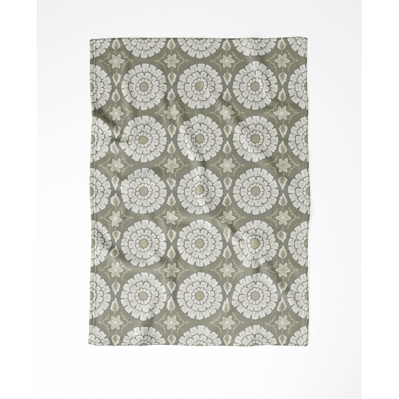 Couverture en velours de coton Lexi, 60" L x 50" W, Taupe