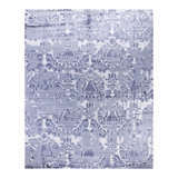 Overdyed One-of-a-Kind Rectangle 8'3" X 10'2" Hand Knotted Area Rug