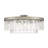 Ciara 9-Light Semi Flush Light in Peruvian Silver with Hammered Water Glass-115236348