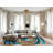 Machine Washable Space Brown Area Rug-1323893033