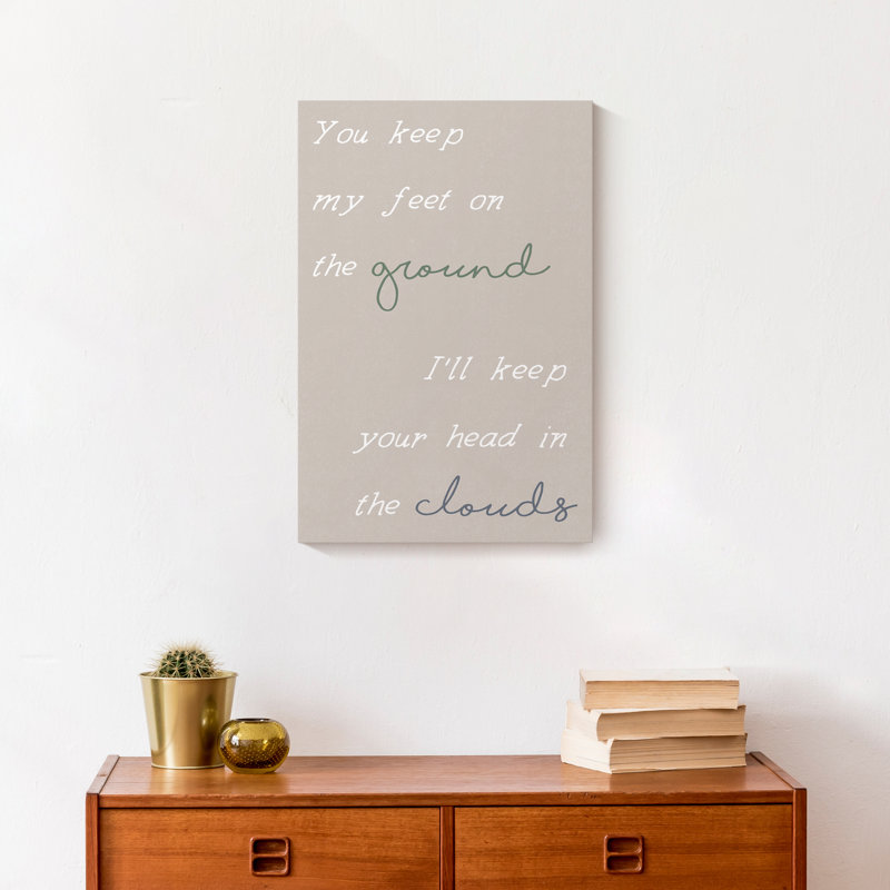 Head In The Clouds Canvas Print, 18" H x 12" W