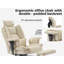 Chaise de bureau, chaise d'ordinateur ergonomique avec support lombaire et dossier haut-248849672