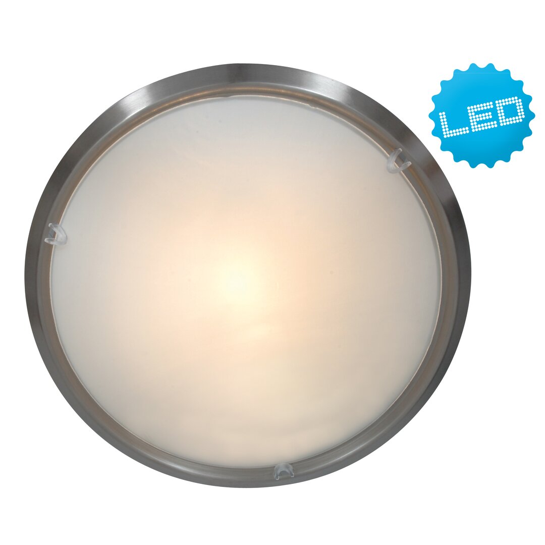 LED Bündige Deckenleuchte Zuniga, 26 cm aus Glas