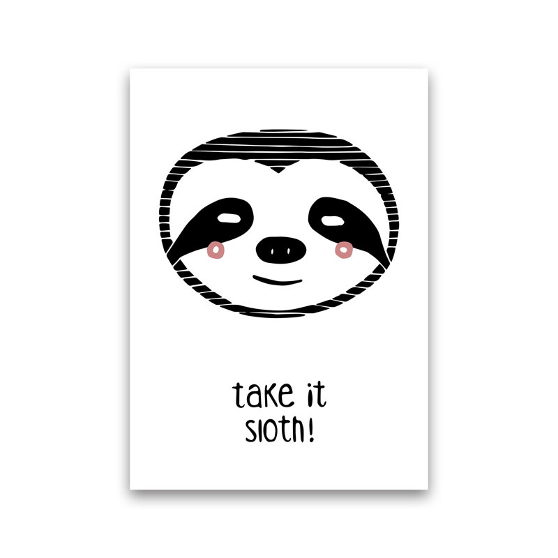 Sloth by Miniofmine - Print, Unframed, 84cm H x 60cm W x 1cm D