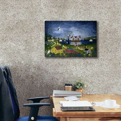  'Halloween Hayride, Cape Cod' by JL Munro Canvas Wall Art, 26" x 18"