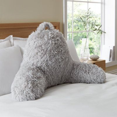 Cuddly Deep Pile Faux Fur High Back Cuddle Cushion Back Rest