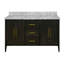 Ensemble de meuble-lavabo double 60 po Calgary-787731330