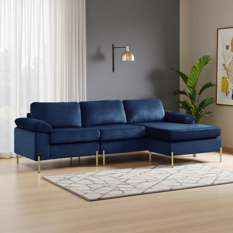 Velvet Sofa, Blue Velvet