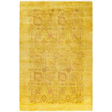 Overdyed One-of-a-Kind 4' 1" X 6' 2" Hand Knotted Area Rug