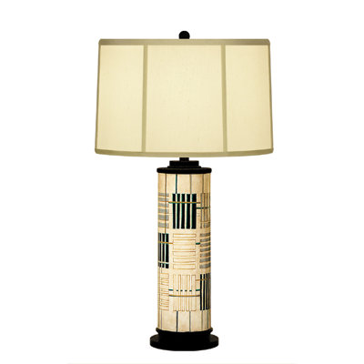 Lampe de table en colonne abstraite holmes