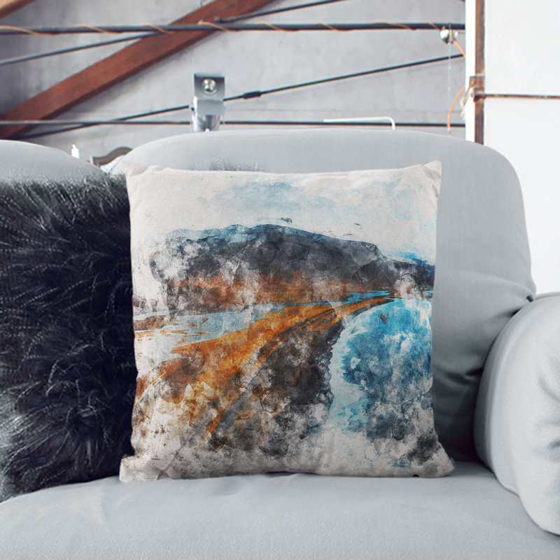 Square Cushion, 40cm H x 40cm W x 15cm D, Stone