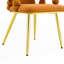Chaises de salle à manger orange