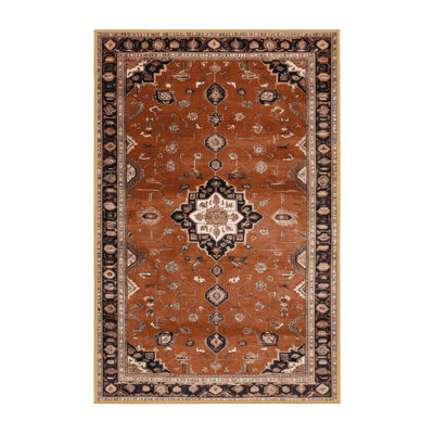 Tapis brun lavable à la machine