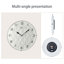 Horloges murales blanches et blanches