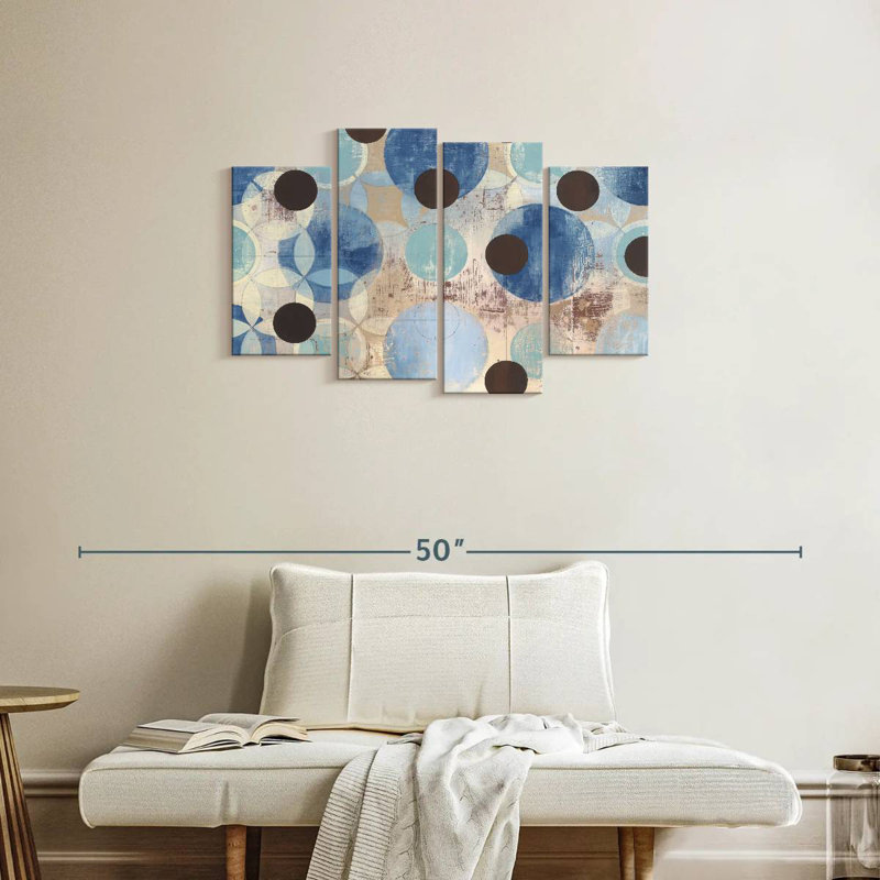 Avery Blue Dots, 22" H x 36" W