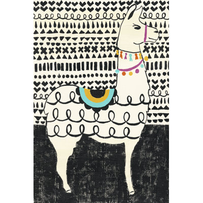 Party Llama I 1 Piece Painting on Canvas