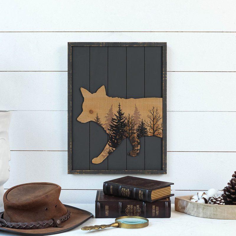 Forest Fox Trot Wood Wall Decor