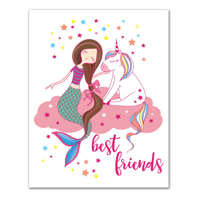 Art sur toile best friends Boswell, H 14 po x l 11 po x P 1,25 po