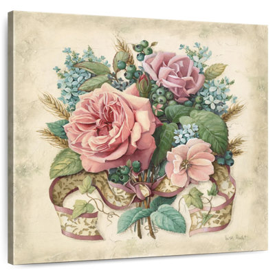 Arrangement de roses roses Harnek