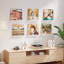 Support mural de rangement pour disque vinyle 6 pièces, présentoir à bois 12 po pour salon, blanc-129743745