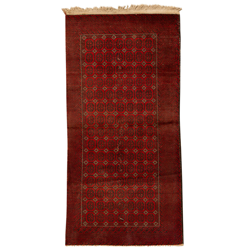 Tapis rouge noué à la main de haute qualité