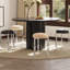 43.3cm H Metal Side Chair in Black