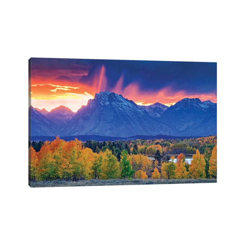 Teton Streaks by Dennis Frates - Wrapped Canvas Gallery-Wrapped Canvas Giclée, 20.32 cm H x 30.48 cm W