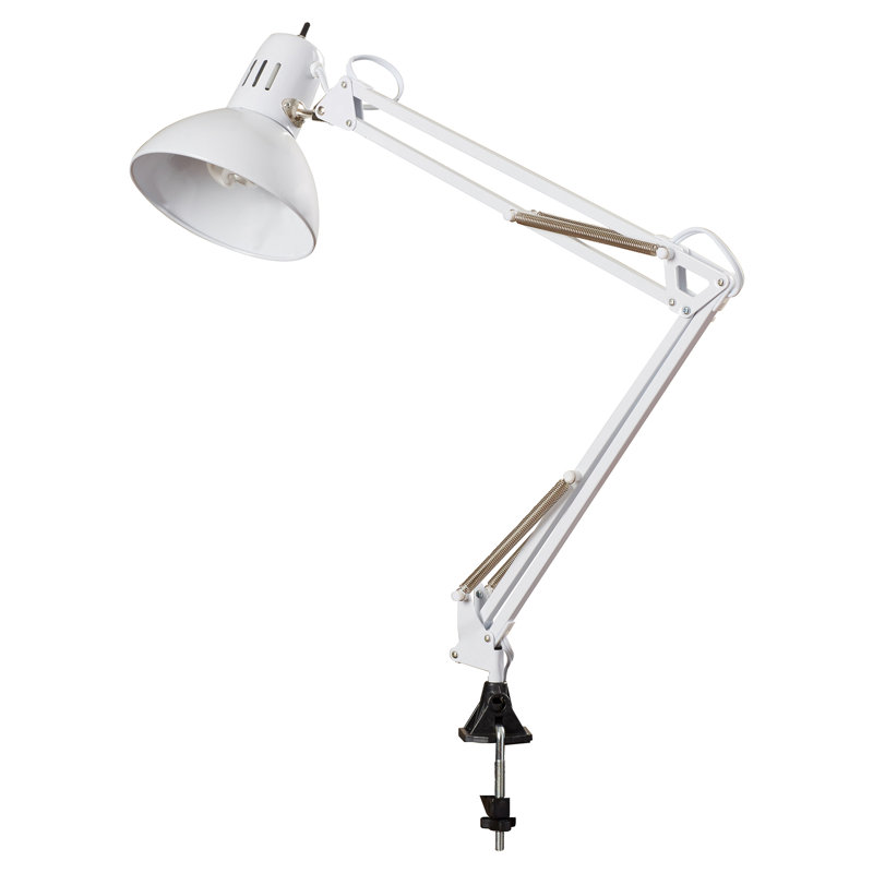 Hudspeth 36" LED Desk Lamp with Clamp Base, White