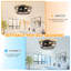 Ventilateur de plafond Bowdoin de 18 po de style ferme, encastré, réversible, petit ventilateur sans pales pour plafond bas