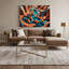 «Southwestern Animals», art mural noir sur toile Koi Fish 32