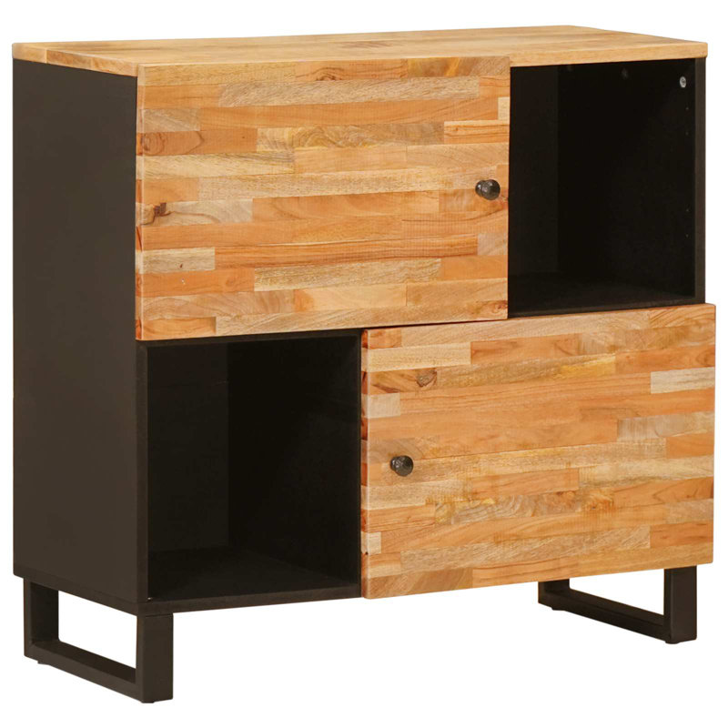 Solid Wood Rectangle Accent Cabinet