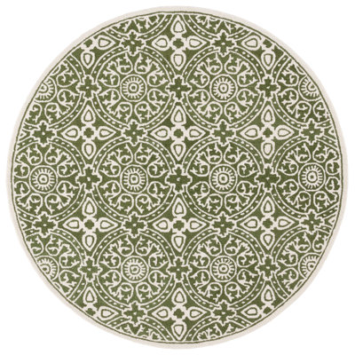 Mellodie Hand Tufted Wool Pile Geometric Rug