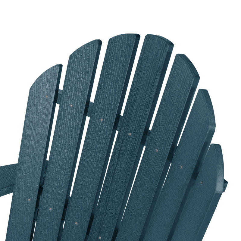 Anette Outdoor Adirondack Set, Nantucket Blue