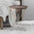 Amija Black With Natural Wood Side Table