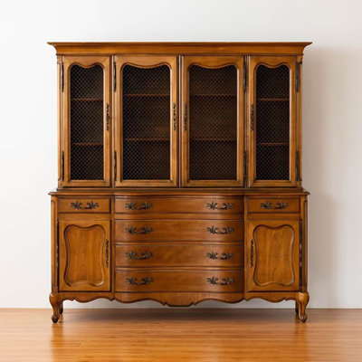 French retro solid wood  sideboard