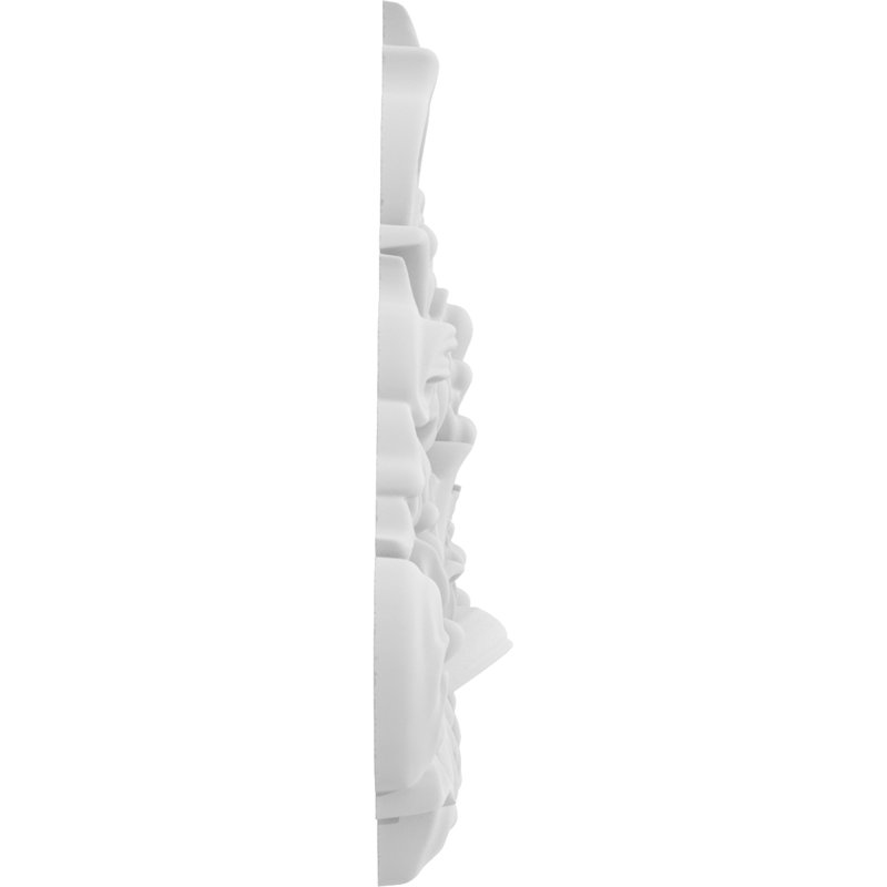 Rosette Delphos, H 2,5 po x l 2,5 po x P 0,38 po
