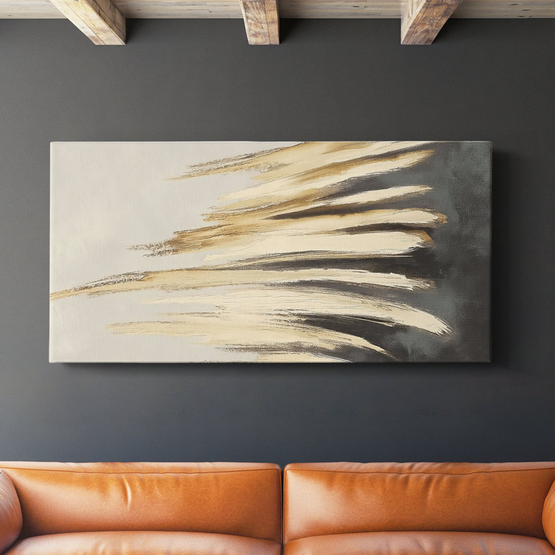 Abstract Series 9 #III-Gallery Wrapped Canvas, 16" H x 32" W