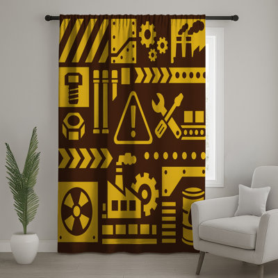 Rideaux de fenêtre Industrial Illustration