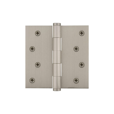 4'' x 4'' Brass Butt Bearing Hinge