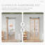 Porte pliante en verre et bois massif avec quincaillerie d'installation-112260271-112260263