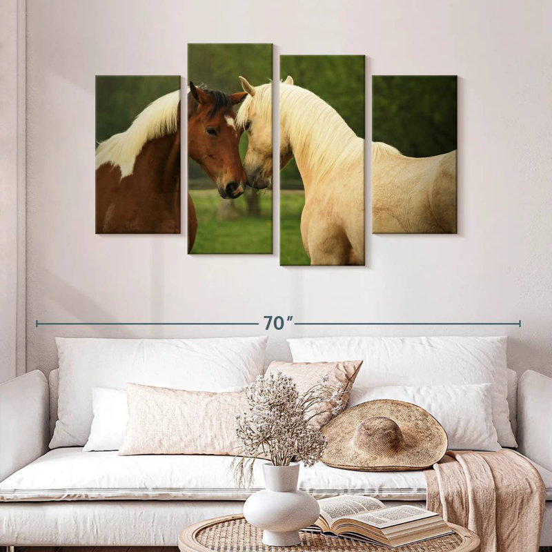 Brampt Horses Nuzzling