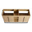 Meuble-lavabo autoportant de 60 po avec double lavabo en résine, porte à fermeture en douceur 4 et support de rangement à 3 ouvertures, emballage KD, contreplaqué