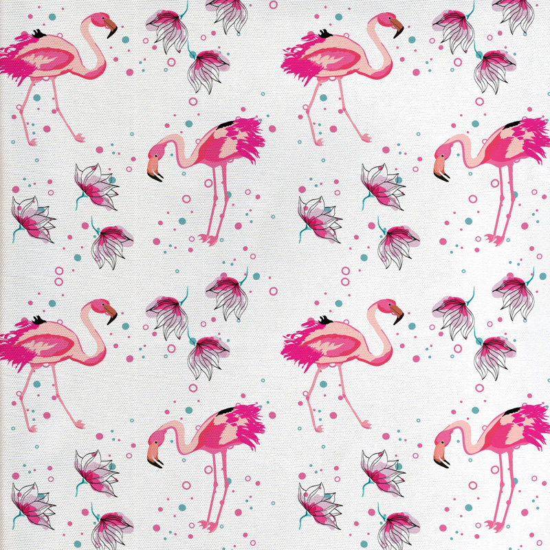 Tissu à imprimé oiseau, l 58 po x L 108 po