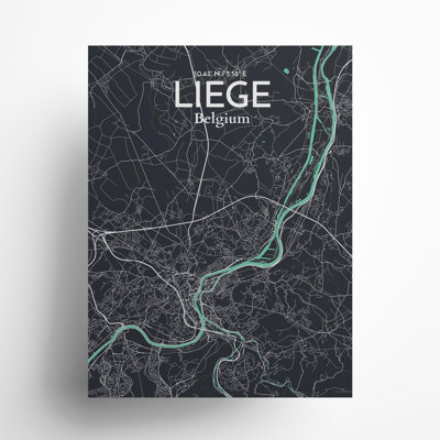 «Liege City Map», impression