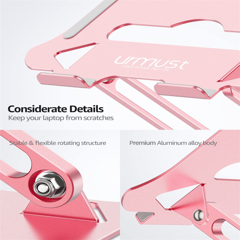 Metal Monitor Stand, Pink