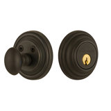 Nostalgic Warehouse Classic Rosette Single Cylinder Deadbolt